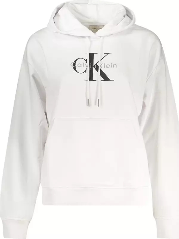 Bianco Cotton Women Sweatshirt