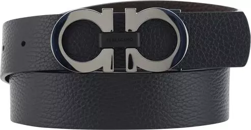 Black Calf Leather Bos Taurus Regular Belt