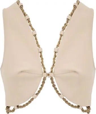 Beige Cotton Waistcoat
