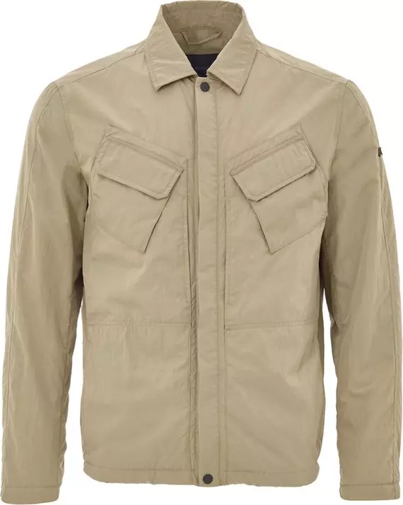 Beige Polyester Coat
