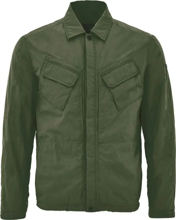 Green Polyester Coat