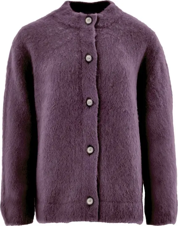 Bordeaux Wool Cardigan