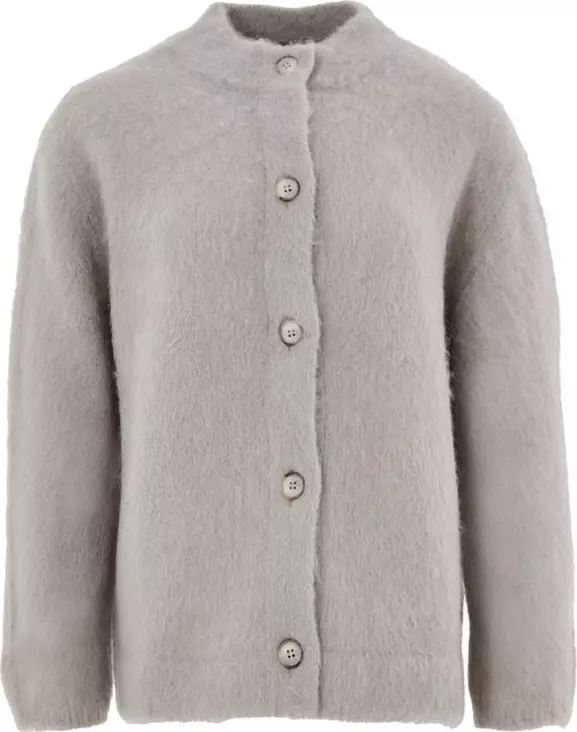 Beige Wool Cardigan