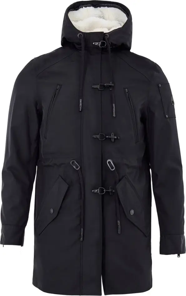 Blue Nylon Parka