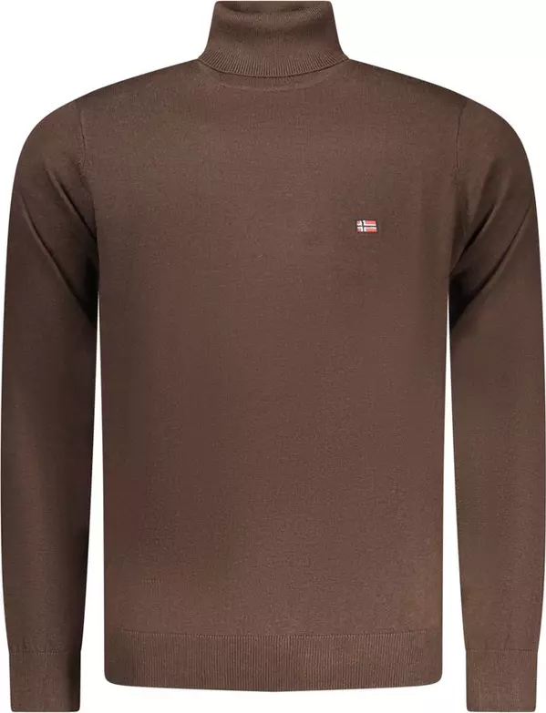 Marrone Poliammide Men Sweater