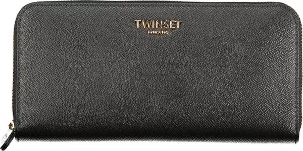 Nero Poliuretano Women Wallet