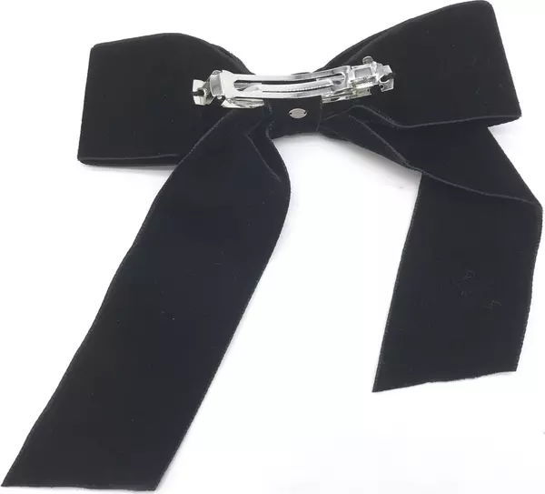 Black Velvet Bow Hair Accessory