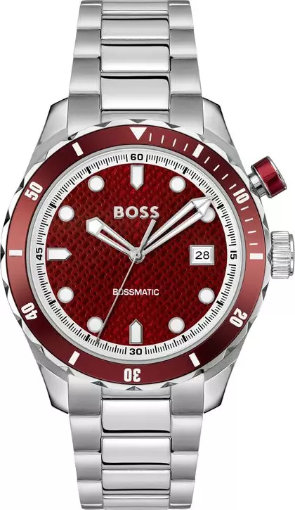 Gray Stainless Steel Dress Watch