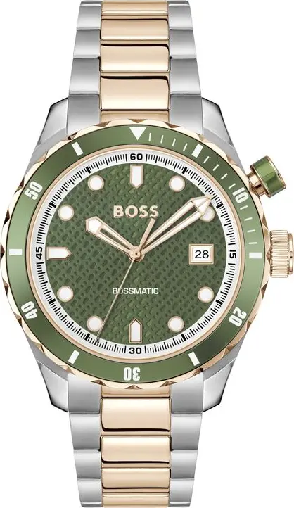 Gray Stainless Steel Dress Watch