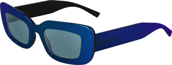 Blue Injected Sunglasses