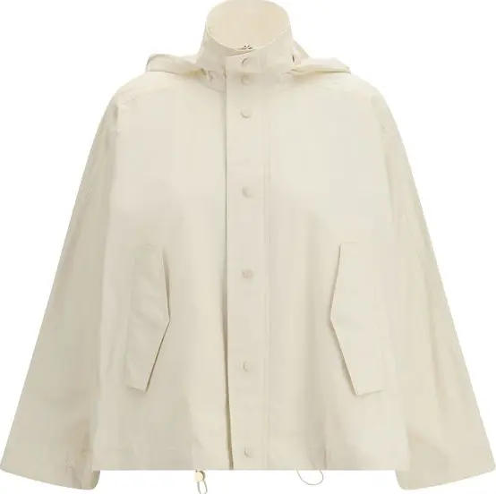 Beige Cotton Rain Coat