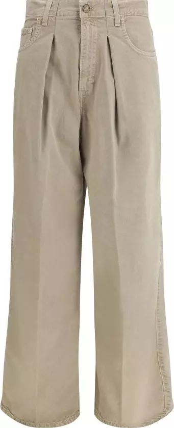 Beige Cotton Jeans Denim