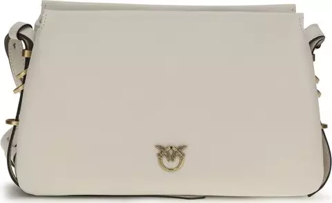 White Calf Leather Bos Taurus Shoulder Bag
