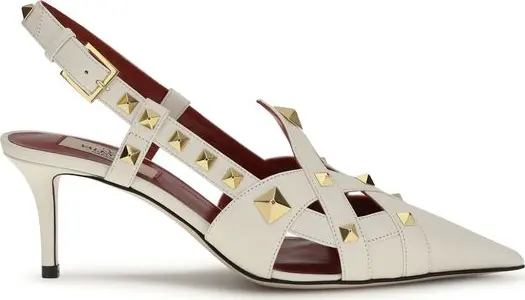 Beige Goatskin High Heel Pumps