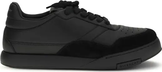 Black Calf Leather Bos Taurus Low Top Sneakers