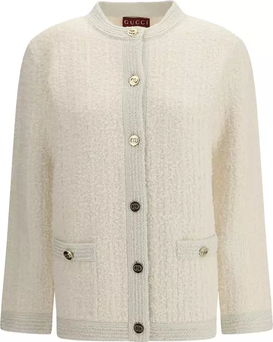 Beige Wool Cardigan