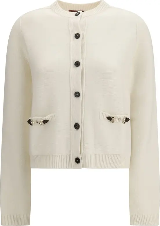 Beige Wool Cardigan