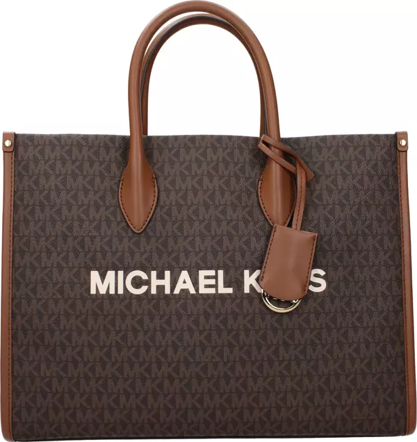 Brown Fabric Handbag