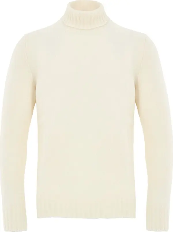 White Wool Turtleneck