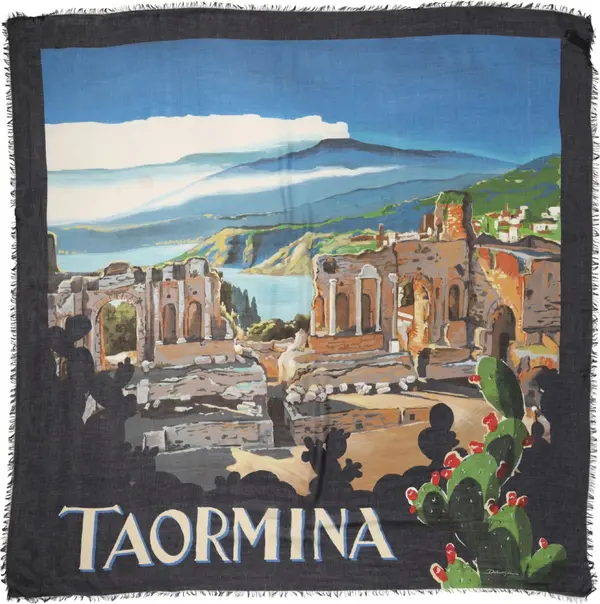 Multicolor Taormina Modal Shawl 130cm x 130cm Men Scarf