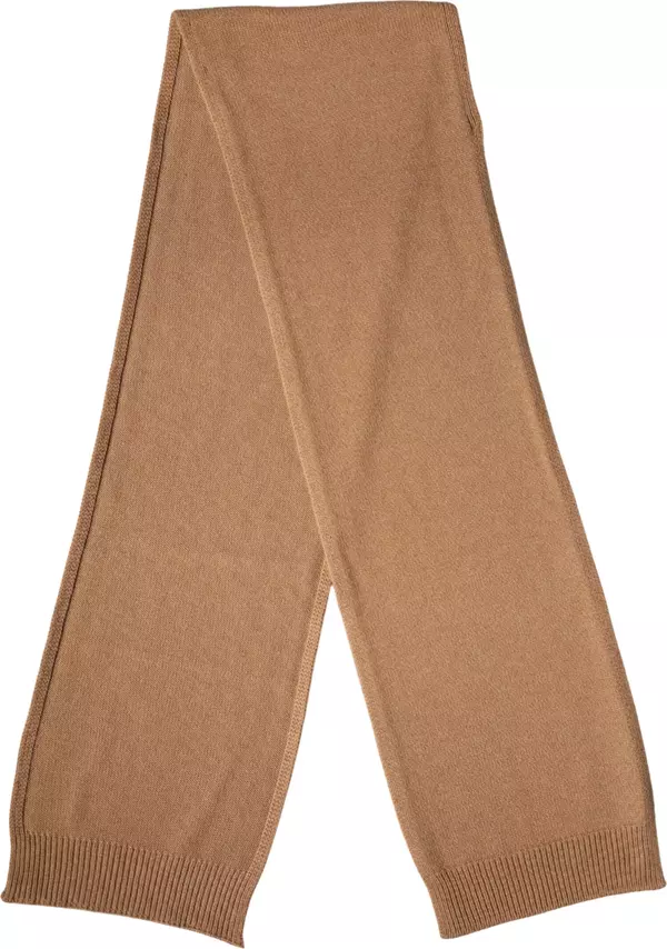 Brown Cashmere Knitted Foulard 207cm x 29cm Men Scarf