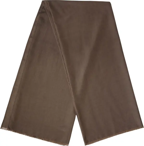 Brown Polyester Neck Warmer Shawl 185cm x 165cm Men Scarf