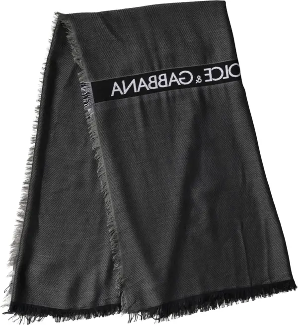 Black Modal Warmer Shawl Fringes 140cm x 134cm Men Scarf