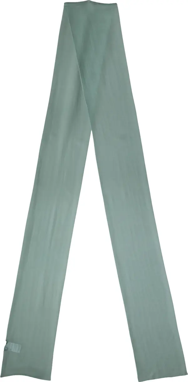 Teal Silk Sash Wrap Foulard Stole 292cm x 19cm Scarf