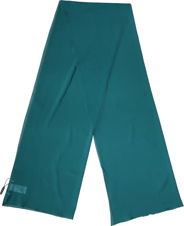 Blue Green Silk Neck Wrap Shawl Stole 200cm x 64cm Scarf