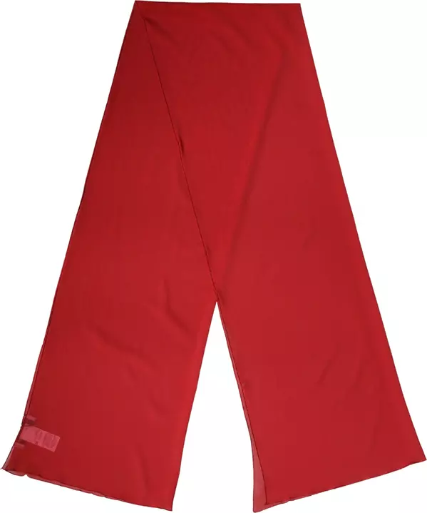 Red Silk Neck Wrap Shawl Women Stole 200cm x 64cm Scarf