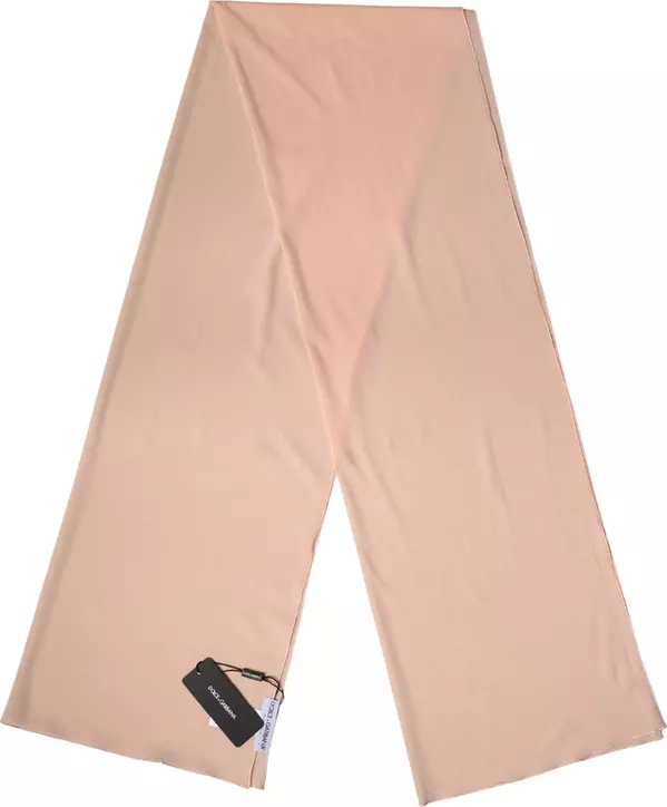 Peach Silk Neck Wrap Shawl Women Stole 200cm x 64cm Scarf