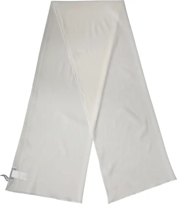 Off White Silk Neck Wrap Shawl Stole 200cm x 64cm Scarf