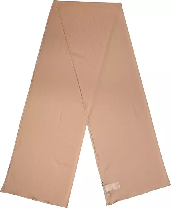 Beige Silk Neck Wrap Shawl Women Stole 200cm x 64cm Scarf