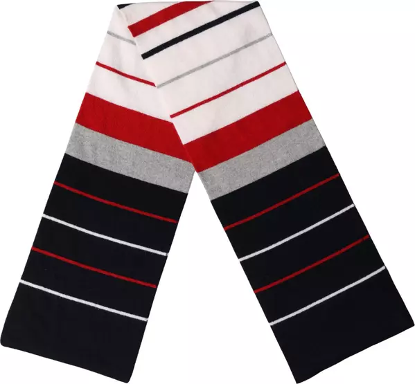 Multicolor Stripes Shawl Neck Wrap 119cm x 20cm Scarf