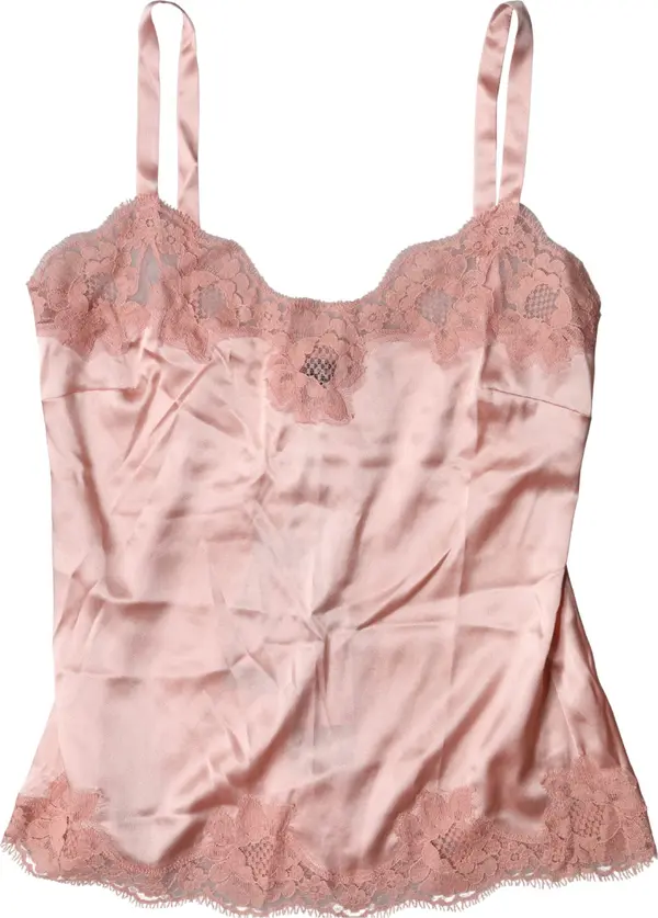Light Pink Floral Lace Lingerie Top Underwear
