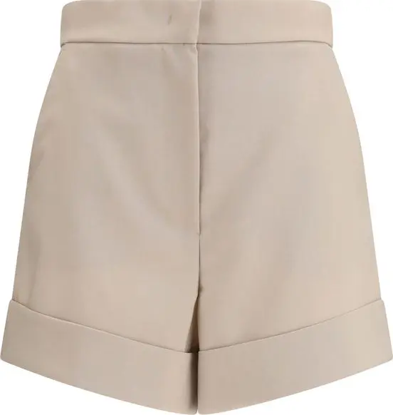 Bicolor Wool Bermuda Shorts