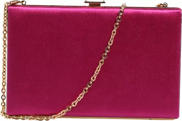 Pink Cotton Clutch Evening Crossbody Women Purse Bag