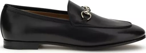 Black Calf Leather Bos Taurus Slip-On Loafers