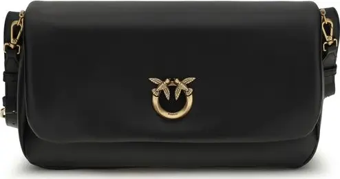 Black Calf Leather Bos Taurus Shoulder Bag