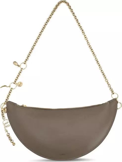Gray Calf Leather Bos Taurus Shoulder Bag