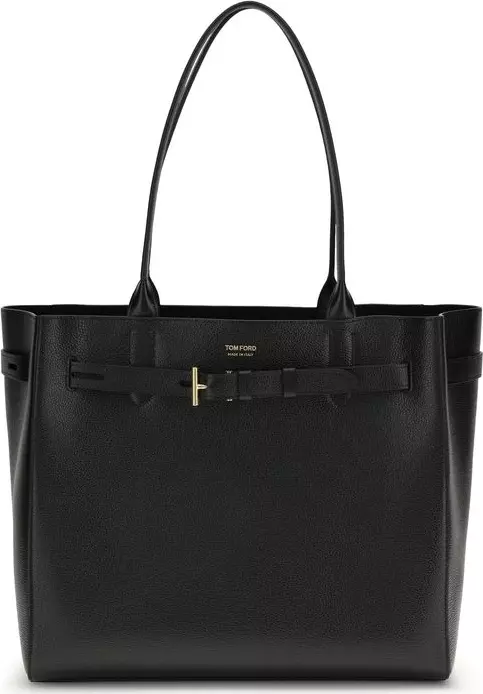 Black Calf Leather Bos Taurus Shoulder Bag