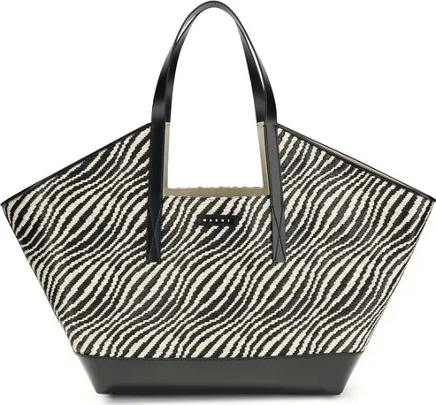 Black Polyamide Shoulder Bag