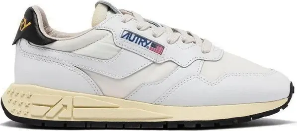 White Leather Athletic Sneakers