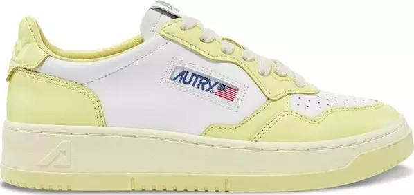 White Leather Athletic Sneakers