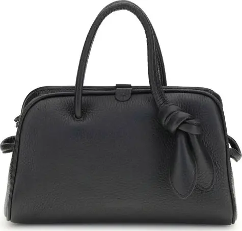 Black Calf Leather Bos Taurus Handbag