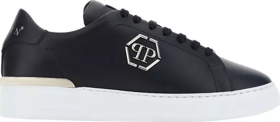 Black Calf Leather Bos Taurus Low Top Sneakers