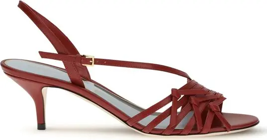 Multicolor Goatskin Strap-On Sandals