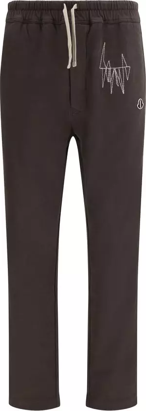Brown Cotton Athletic Pants