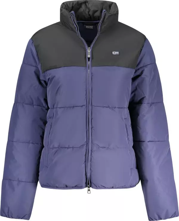 Blu Polyester Women Jacket