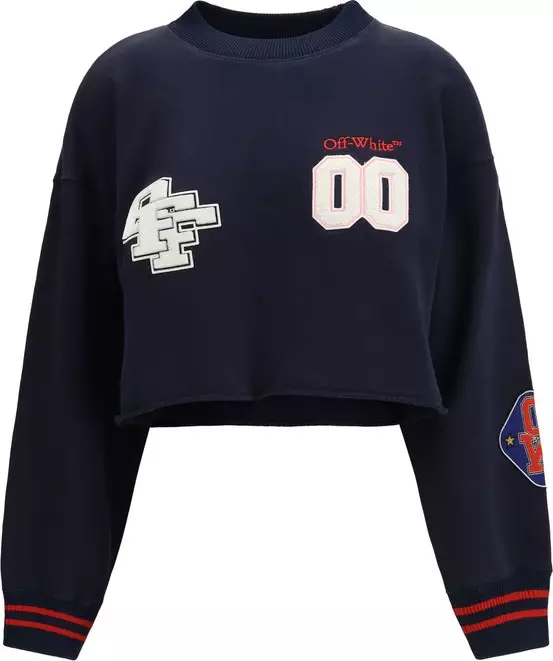 Blue Cotton Sweatshirt